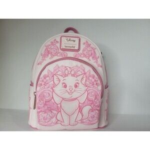 Disney Loungefly Marie Floral Aristocats Mini Backpack